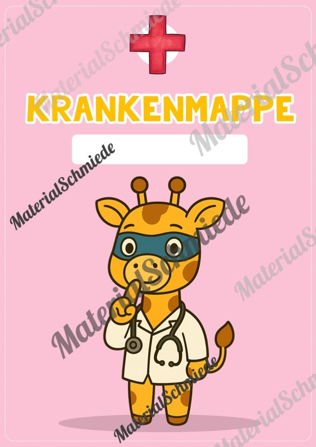 Krankenmappe für die Giraffenklasse (Arbeitsblatt 03)
