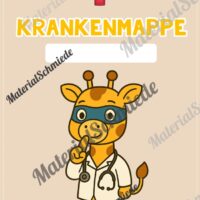 Krankenmappe für die Giraffenklasse (Arbeitsblatt 05)