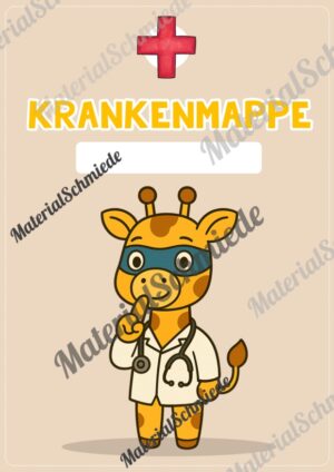 Krankenmappe für die Giraffenklasse (Arbeitsblatt 05)