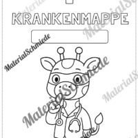 Krankenmappe für die Giraffenklasse (Arbeitsblatt 06)