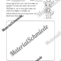 Krankenmappe für die Giraffenklasse (Arbeitsblatt 14)