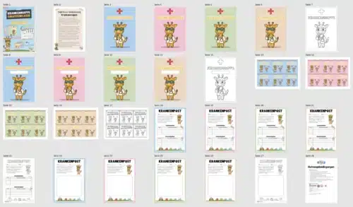 Krankenmappe für die Giraffenklasse (Überblick)