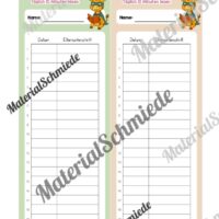 Lesepass & Leseurkunde für die Giraffenklasse (Arbeitsblatt 03)