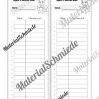 Lesepass & Leseurkunde für die Giraffenklasse (Arbeitsblatt 08)