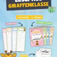 Lesepass & Leseurkunde für die Giraffenklasse