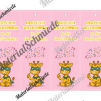 Lesezeichen für die Giraffenklasse (Arbeitsblatt 05)