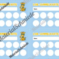 Lob-Sammelkarten für die Giraffenklasse (Arbeitsblatt 02)