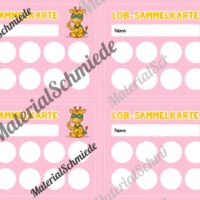 Lob-Sammelkarten für die Giraffenklasse (Arbeitsblatt 03)