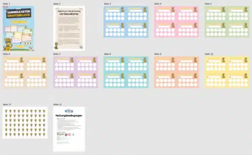 Lob-Sammelkarten für die Giraffenklasse (Überblick)