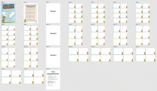 Mitteilungskarten für die Giraffenklasse (Überblick)
