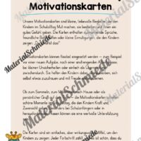 Motivationskarten für die Giraffenklasse (Arbeitsblatt 01)