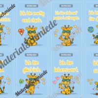 Motivationskarten für die Giraffenklasse (Arbeitsblatt 02)