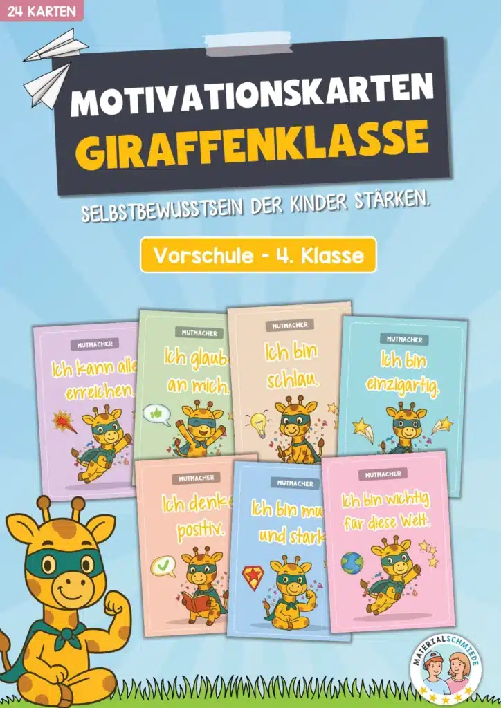 Motivationskarten für die Giraffenklasse