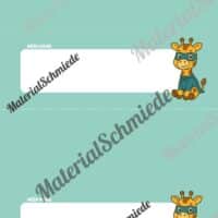20 Namensschilder für die Giraffenklasse (Arbeitsblatt 11)