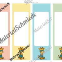 Ordnerrücken für die Giraffenklasse (Arbeitsblatt 05)