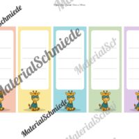 Ordnerrücken für die Giraffenklasse (Arbeitsblatt 06)