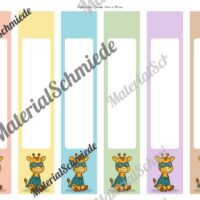 Ordnerrücken für die Giraffenklasse (Arbeitsblatt 09)