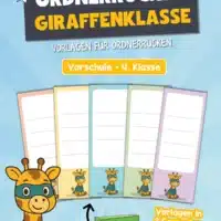 Ordnerrücken für die Giraffenklasse (3 Formate)