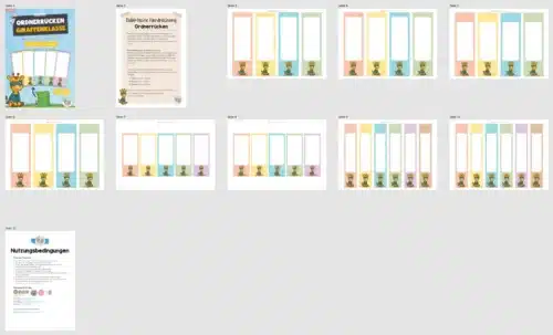 Ordnerrücken für die Giraffenklasse (Überblick)