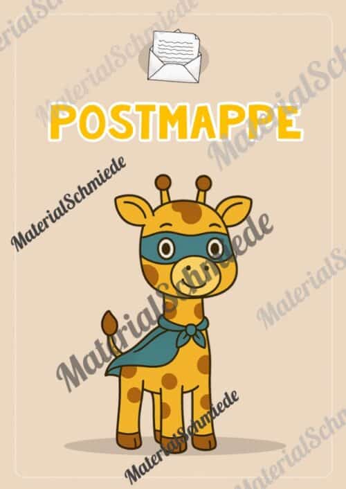 Postmappe für die Giraffenklasse (Arbeitsblatt 05)