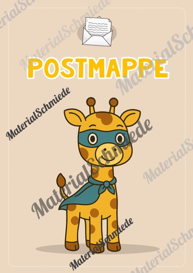 Postmappe für die Giraffenklasse (Arbeitsblatt 05)