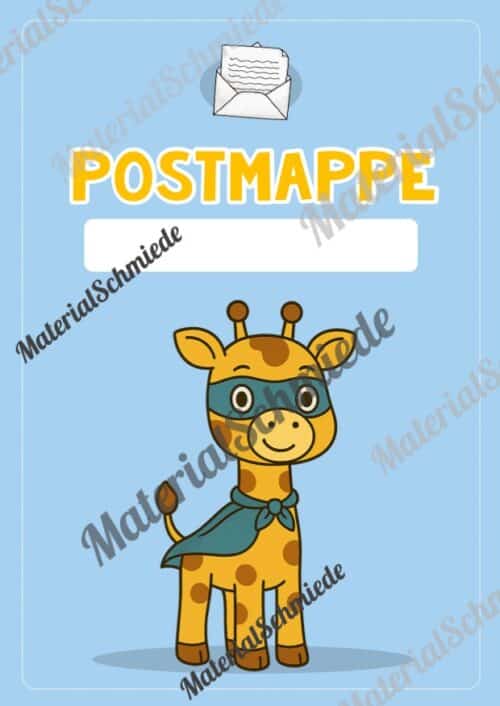 Postmappe für die Giraffenklasse (Arbeitsblatt 07)