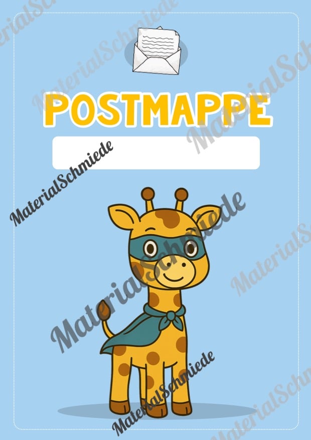 Postmappe für die Giraffenklasse (Arbeitsblatt 07)