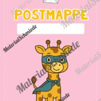 Postmappe für die Giraffenklasse (Arbeitsblatt 08)