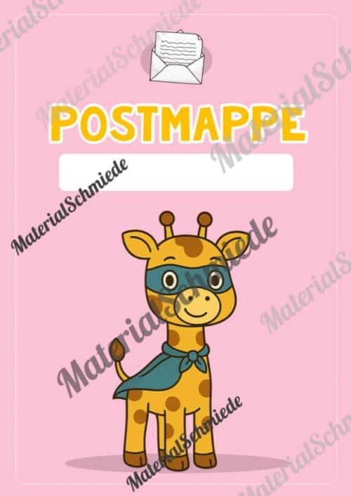 Postmappe für die Giraffenklasse (Arbeitsblatt 08)