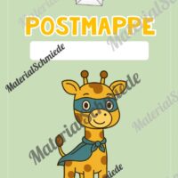 Postmappe für die Giraffenklasse (Arbeitsblatt 09)