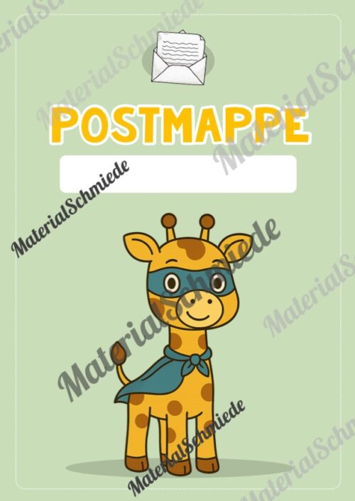 Postmappe für die Giraffenklasse (Arbeitsblatt 09)