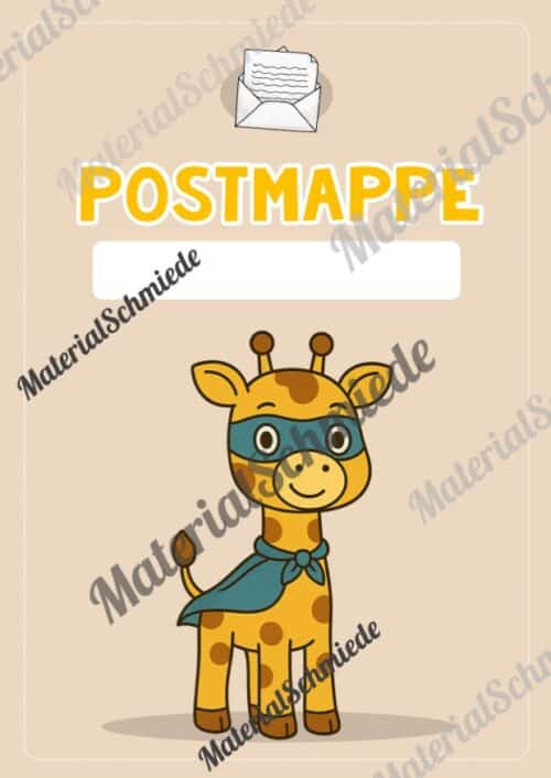 Postmappe für die Giraffenklasse (Arbeitsblatt 10)