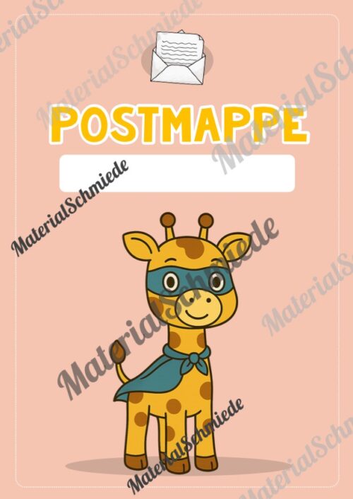 Postmappe für die Giraffenklasse (Arbeitsblatt 11)