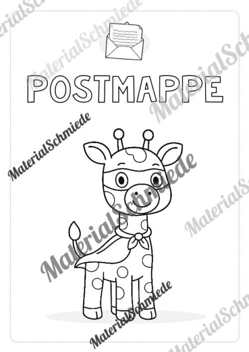 Postmappe für die Giraffenklasse (Arbeitsblatt 12)