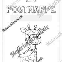 Postmappe für die Giraffenklasse (Arbeitsblatt 13)