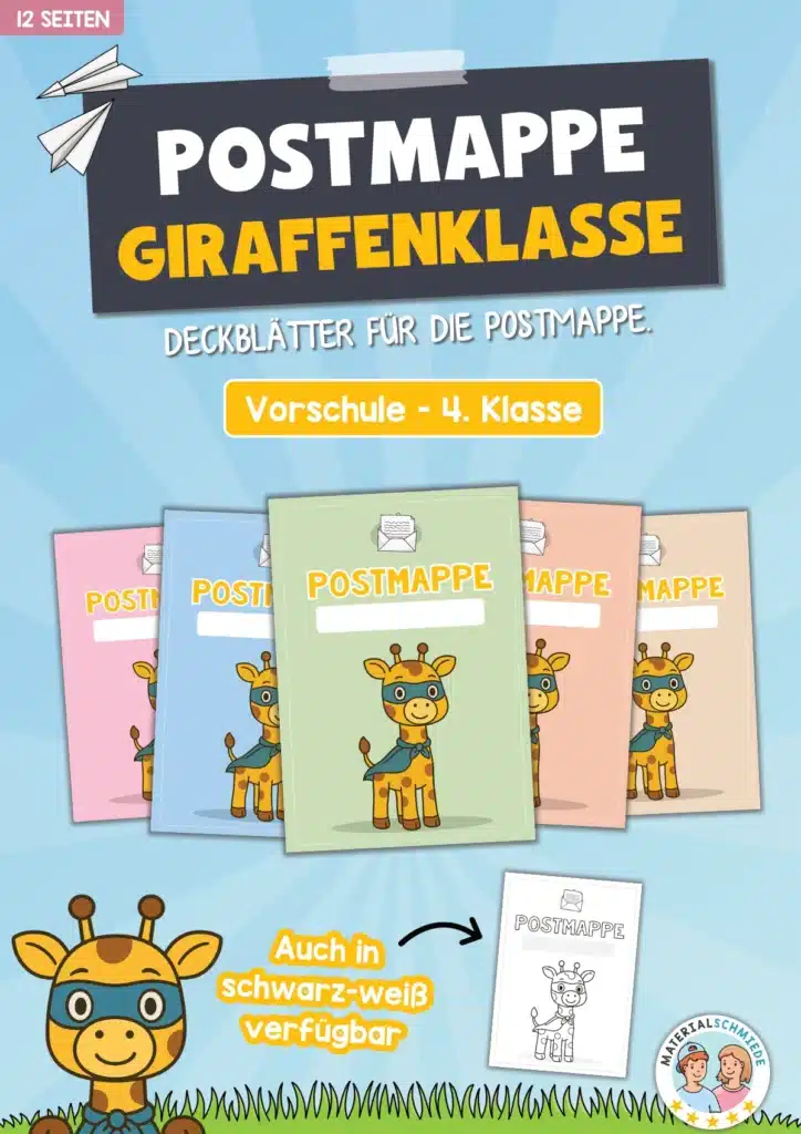 Postmappe für die Giraffenklasse