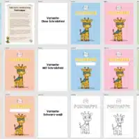 Postmappe für die Giraffenklasse (Überblick)