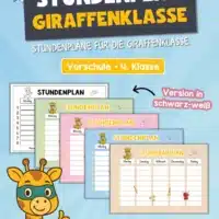 Stundenplan für die Giraffenklasse