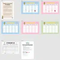 Stundenplan für die Giraffenklasse (Überblick)