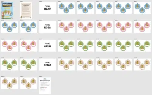 Umhängeschilder zur Einschulung für die Giraffenklasse (Überblick)