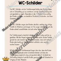 WC-Schilder / Toiletten-Ampel für die Giraffenklasse (Arbeitsblatt 01)