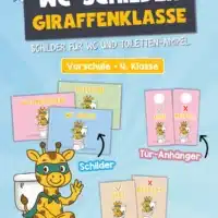 WC-Schilder / Toiletten-Ampel für die Giraffenklasse