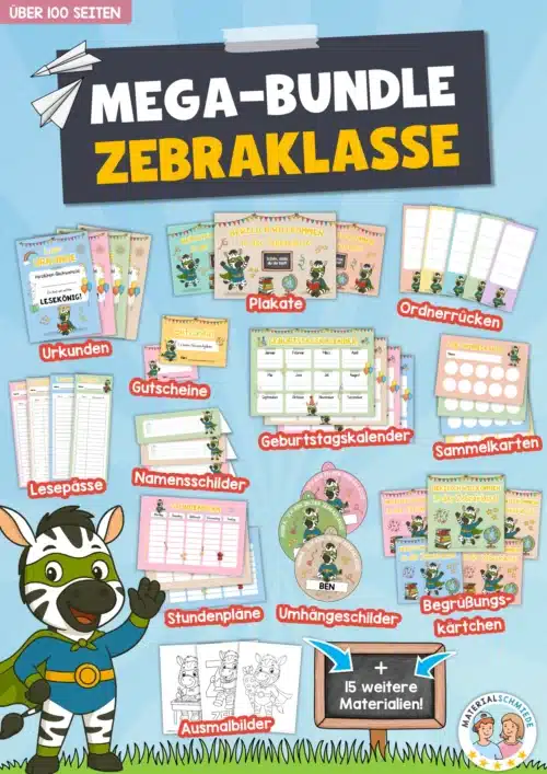 Zebraklasse: Mega-Bundle (über 25 Unterrichtsmaterialien)