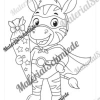 Ausmalbilder für die Zebraklasse (Arbeitsblatt 02)