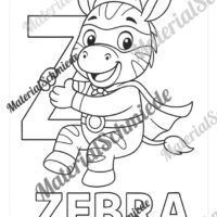 Ausmalbilder für die Zebraklasse (Arbeitsblatt 05)