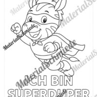 Ausmalbilder für die Zebraklasse (Arbeitsblatt 06)