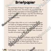 Briefpapier für die Zebraklasse (Arbeitsblatt 01)
