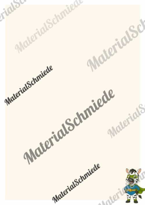 Briefpapier für die Zebraklasse (Arbeitsblatt 09)