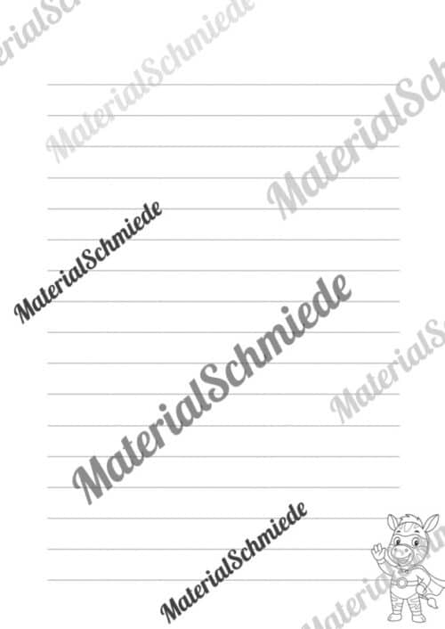 Briefpapier für die Zebraklasse (Arbeitsblatt 13)