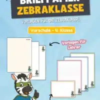 Briefpapier für die Zebraklasse